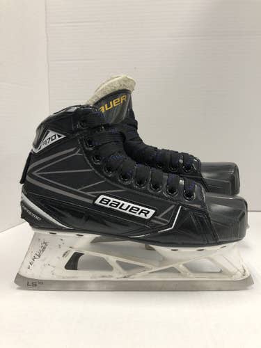 Junior Used Bauer Supreme S170 Hockey Goalie Skates Regular Width Size 3