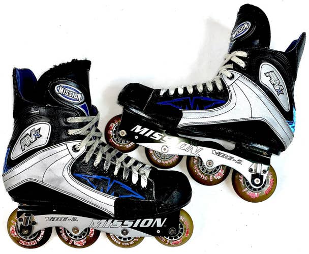 Mission RMx Vibe 2 Inline Street Roller Hockey Skates Size 12D (US Men Shoe 12)