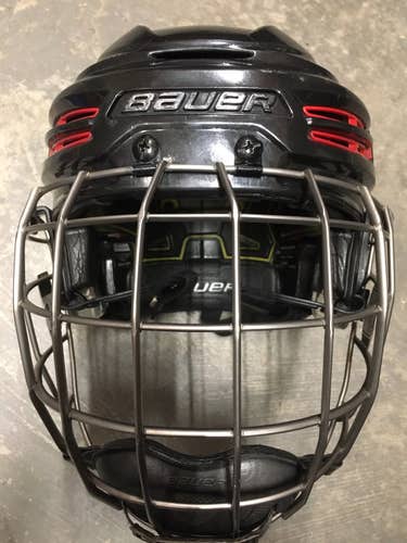 Black Used Small Bauer Re-Akt 100 Helmet