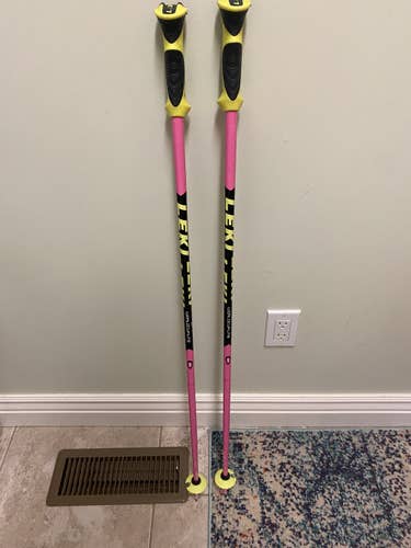 Used 40in (100cm) Leki Racing World Cup Lite SL Ski Poles