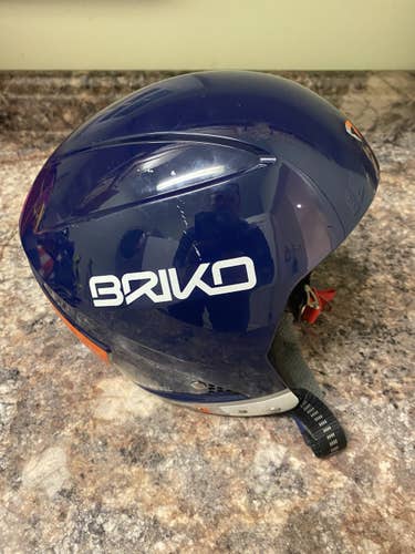Blue Used Small Briko Vulcano FIS Helmet FIS Legal