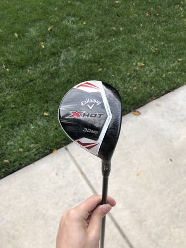 Used Men's Callaway Right Handed X Hot Fairway Wood Stiff Flex 3 Wood