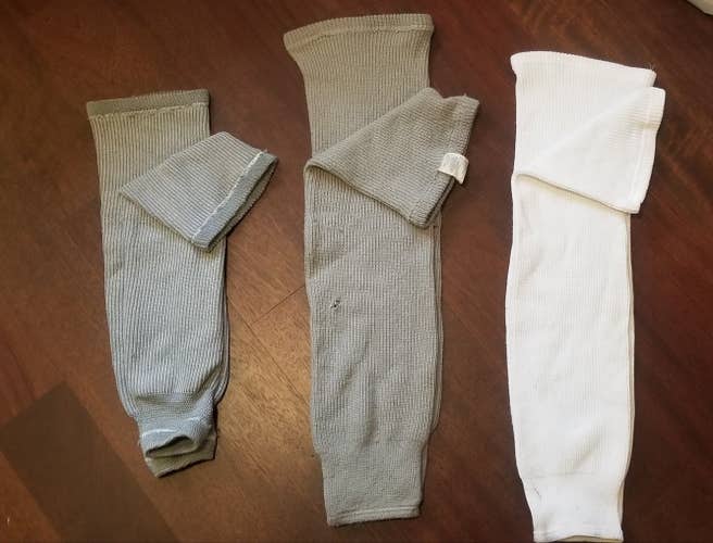BUNDLE! 3 Pairs of Used CCM Socks - 1 Junior size, 2 Adult size - In Great Condition