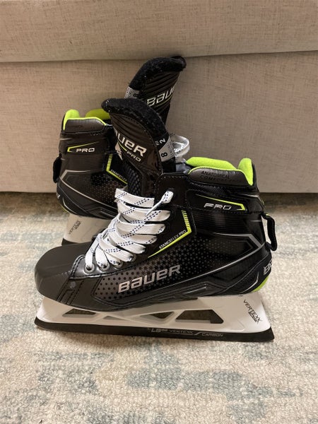 New Bauer Pro Regular Width Size 8 Hockey Goalie Skates