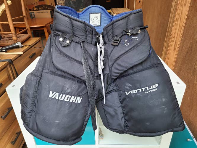 Black Used Senior Small Vaughn Ventus LT88 Hockey Goalie Pants