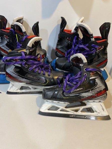 Junior Bauer Regular Width Size 5 Vapor 2X Pro Hockey Goalie Skates