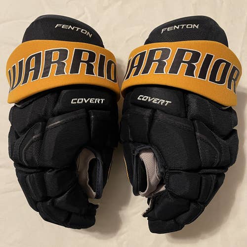 Custom Pro Stock Warrior Covert QR Edge Hockey Gloves, Size 14”, Buffalo Sabres