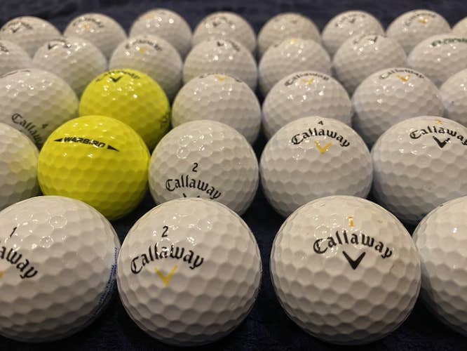 40 Used Callaway Warbird Golfballs