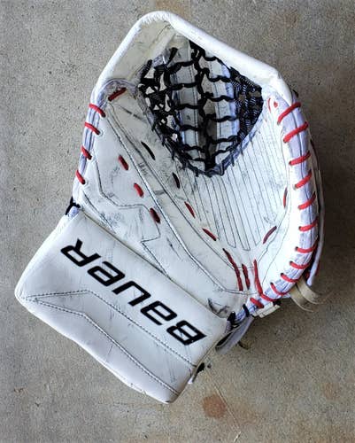 White Senior Used Bauer Regular TotalOne NXG Pro Stock
