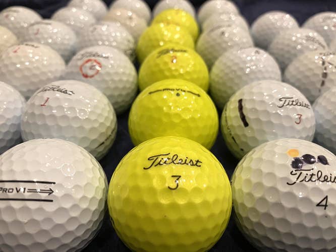 49 Used Titleist ProVI Golfballs