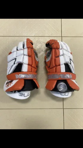 Orange Used Player's Maverik 10" M4 Lacrosse Gloves