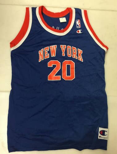 Vintage Champion Allan Houston New York Knicks NBA basketball jersey youth XL