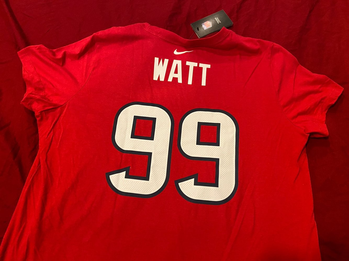 JJ Watt Shirt Mens Medium Red #99 Houston Texans Jersey NFL Football Nike