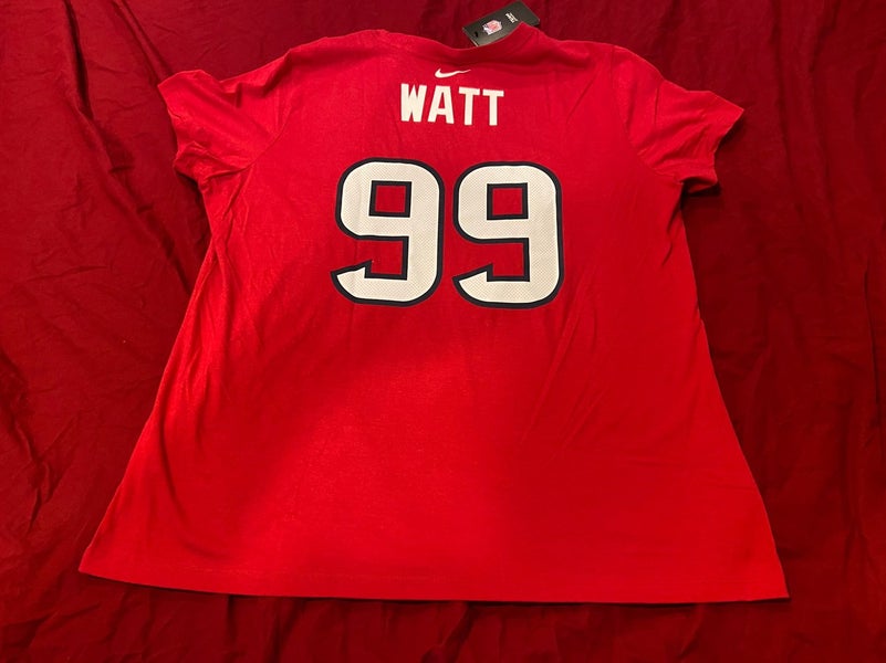 NFL J.J. Watt Houston Texans #99 Nike Women's Red 2XL T-Shirt * NEW NWT