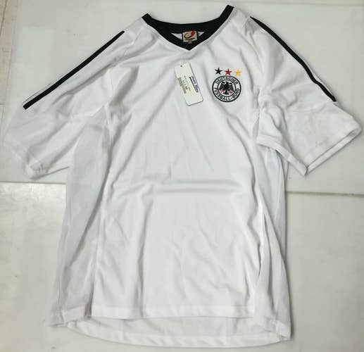 NWT new Germany soccer jersey size adult XL short sleeve shirt football white