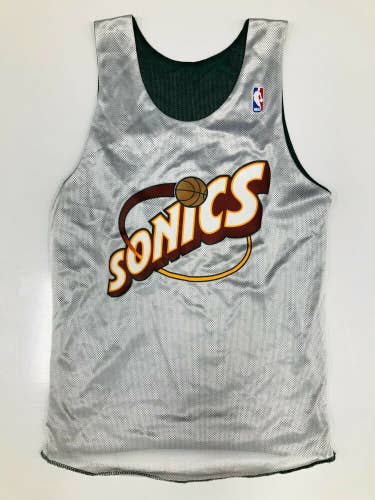 Rare Don Alleson Seattle SuperSonics Patrick Ewing NBA jersey small reversible