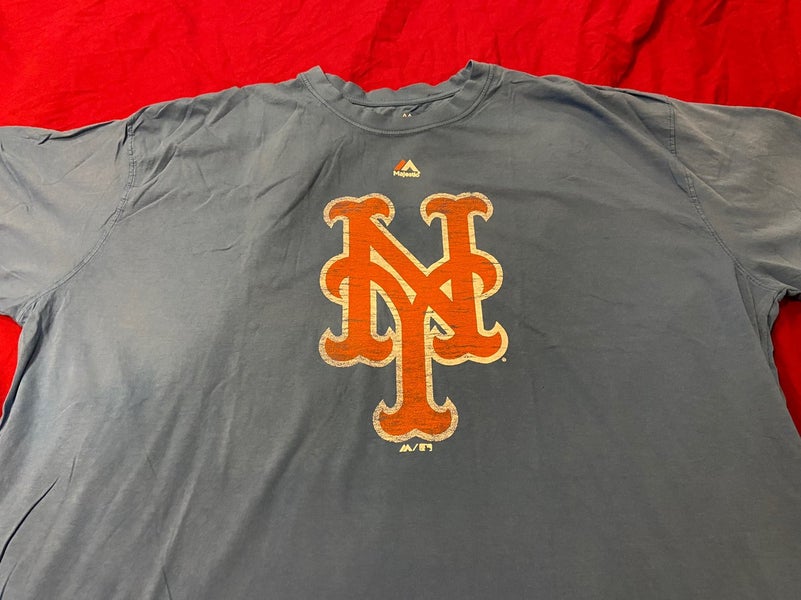 NWT-MEN-X-LARGE NY METS WHITE MAJESTIC MLB AUTHENTIC LICENSED BASEBALL  JERSEY