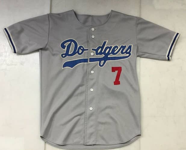 Vintage RARE Ravens Knit Steve Yeager Los Angeles Dodgers MLB Baseball jersey XL