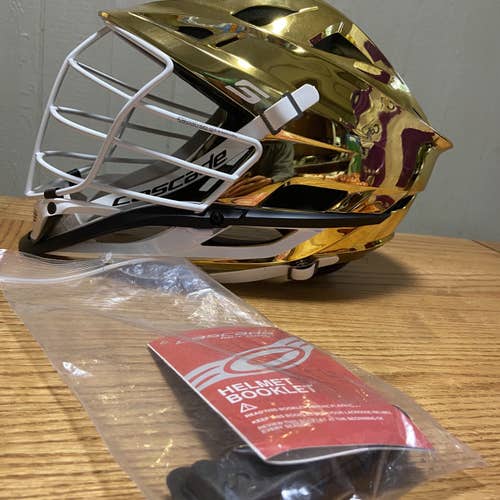 Brand new With Tags Cascade S Gold Chrome Helmet