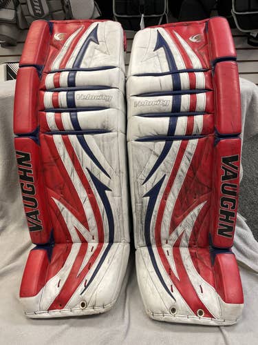 Used 34" Vaughn Velocity XFP Goalie Leg Pads