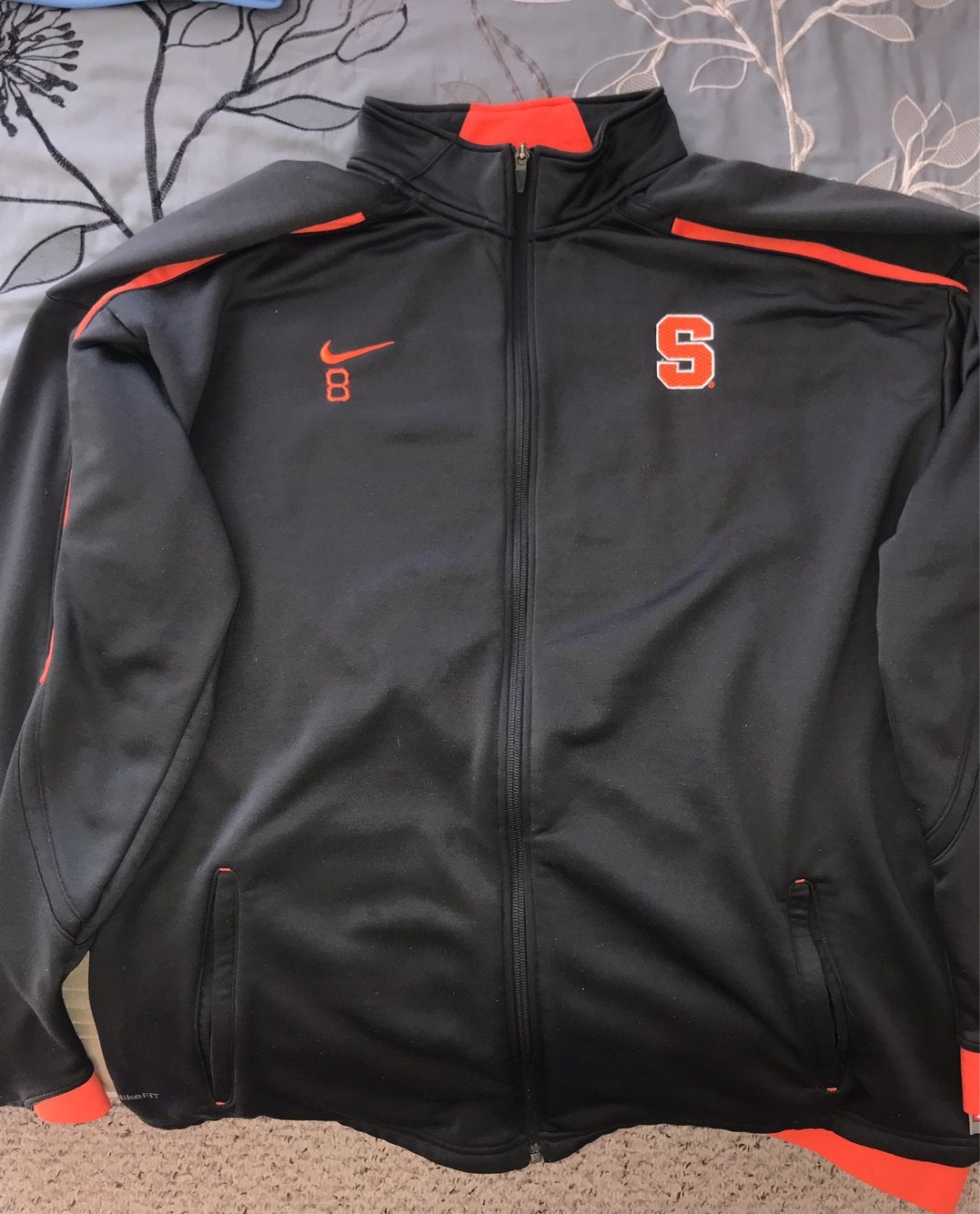 Syracuse Mets Nike Anthracite & Black Long Sleeve Windshirt Cage Jacke