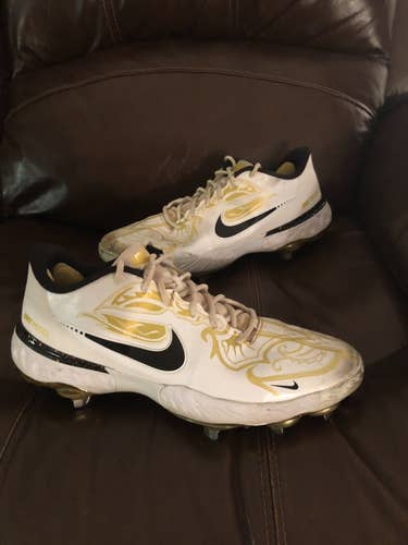 Nike Alpha Huarache Elite 3 Low Premium White/Gold