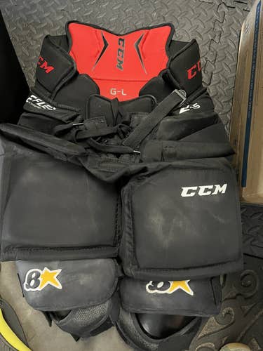 Black Used Large CCM E1.5 Hockey Goalie Pants