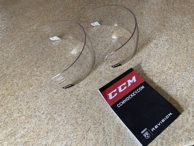 PRO-STOCK NHL VISOR - CCM VR25 - STRAIGHT CUT - BRAND NEW