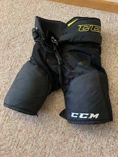Black Used Senior Large CCM Tacks Hockey Pants