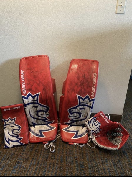 Red Senior 34" Regular Pro Stock Vapor 2X Pro Goalie Full Set