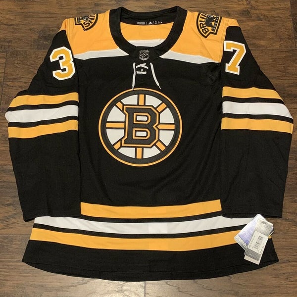 adidas Patrice Bergeron Reebok Boston Bruins Player Black Premier Jersey  T-Shirt Men's