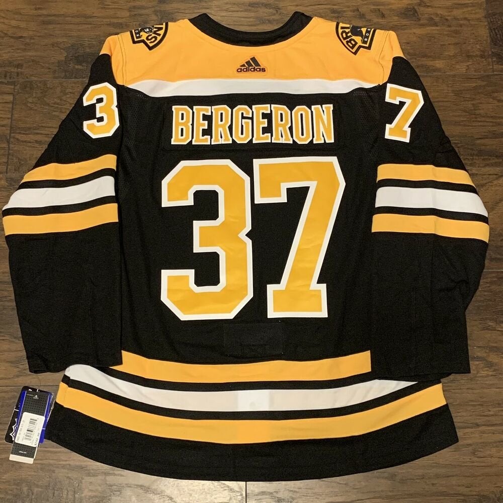 adidas Men's Boston Bruins Patrice Bergeron #37 Authentic Pro Alternate  Jersey