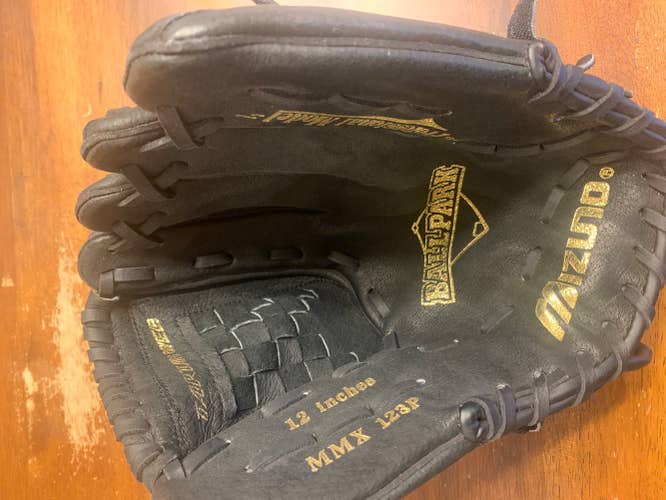 Black New Right Hand Throw 12" MMX 123P Baseball Glove