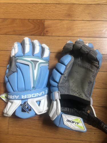 Blue New Player's Under Armour 13" BioFit Lacrosse Gloves