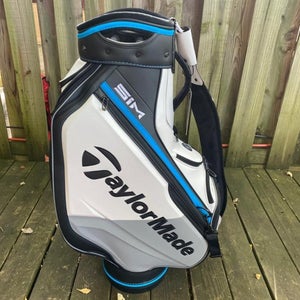 TaylorMade Tour Staff Golf Bag White/Grey/Blue SIM
