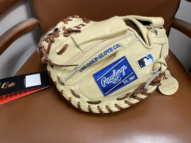 New Rawlings Right Hand Throw Catcher's Heart of the Hide Baseball Glove 32.5"
