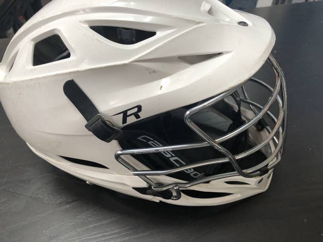 White Used Adult Player's Cascade R Helmet