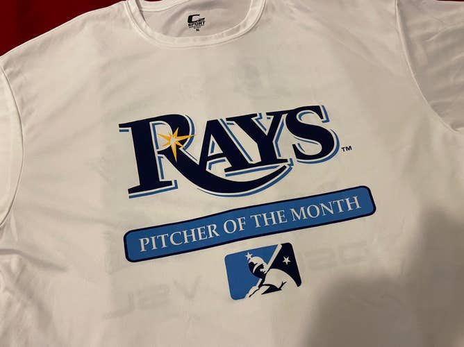 MLB MiLB Tampa Bay Rays Team Issued Minor League “Pitcher of the Month” XL T-Shirt