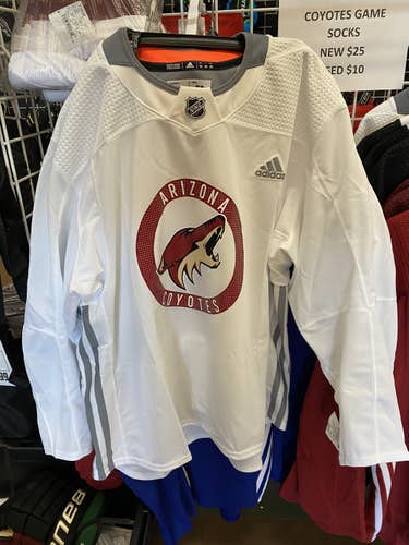 Pro Stock Arizona Coyotes Adidas Practice Jersey 58 BNWT