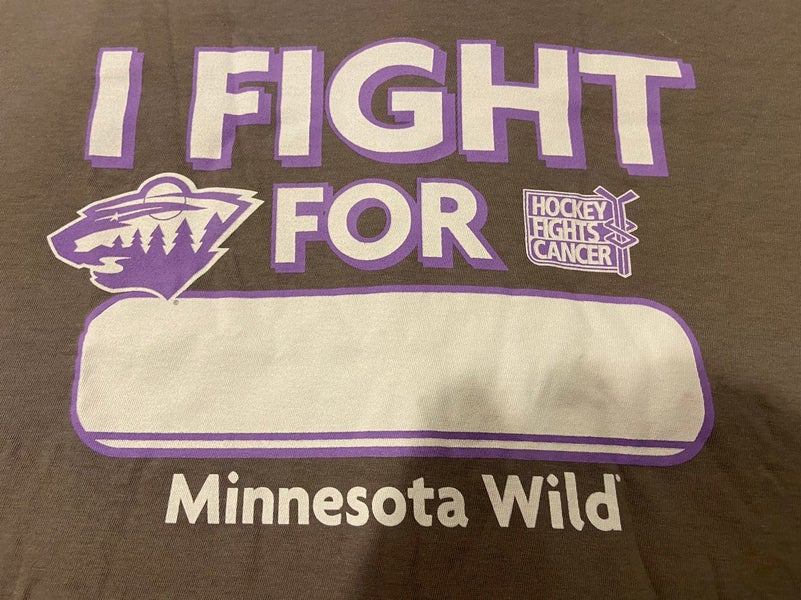 NHL Minnesota Wild '47 Brand Hockey Fights Cancer I Fight For T-Shirt  Size XL * NEW