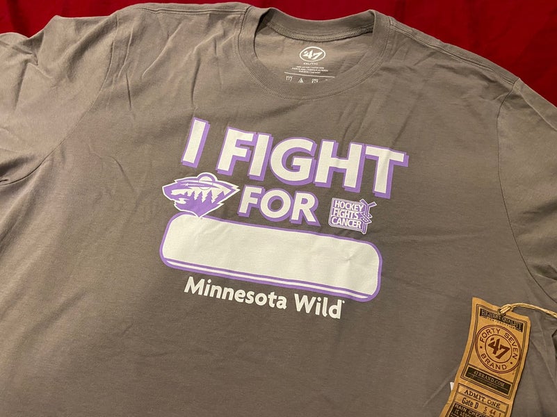 NHL Minnesota Wild '47 Brand Hockey Fights Cancer I Fight For T