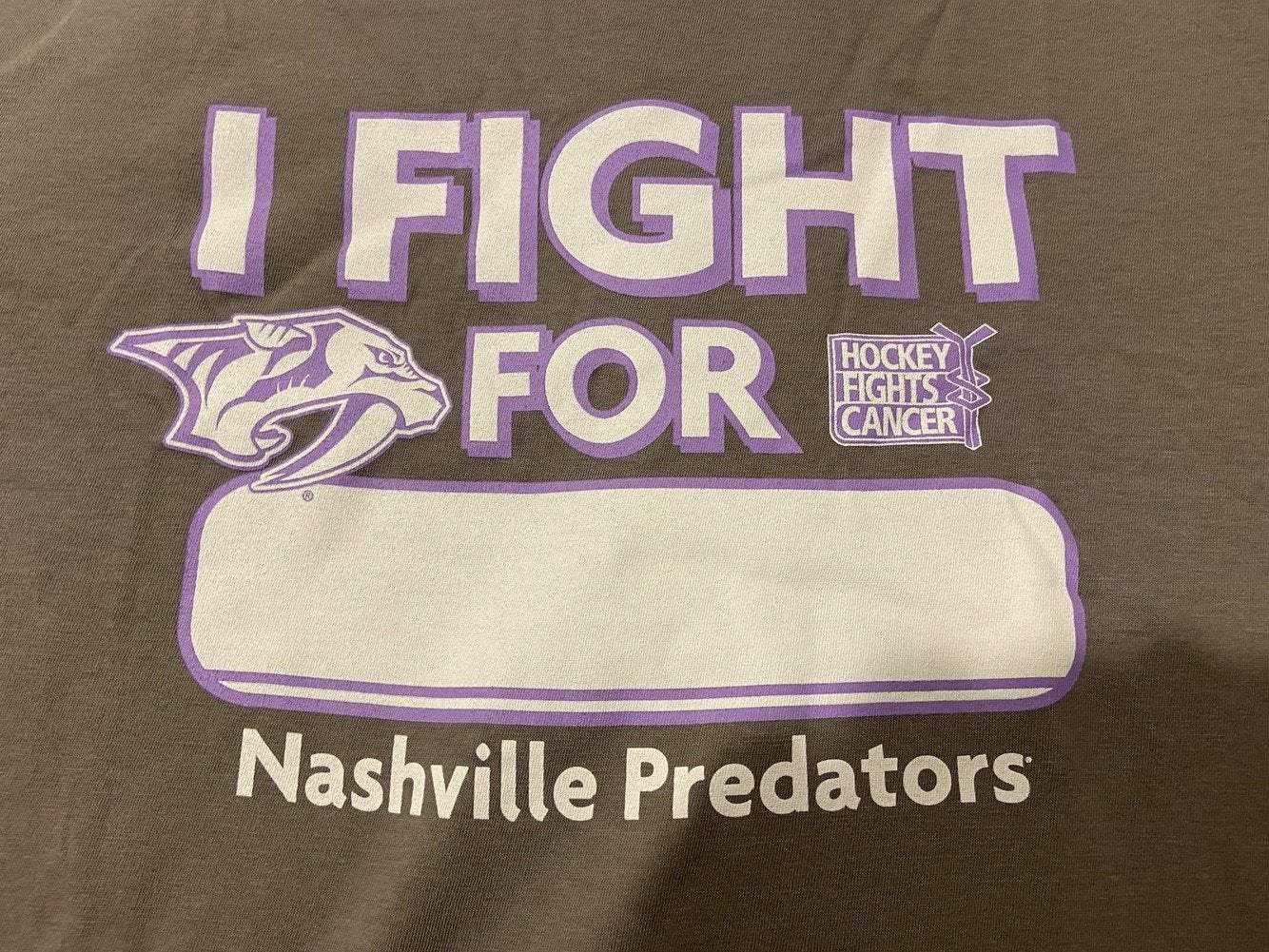 NHL Nashville Predators '47 Brand Hockey Fights Cancer I Fight
