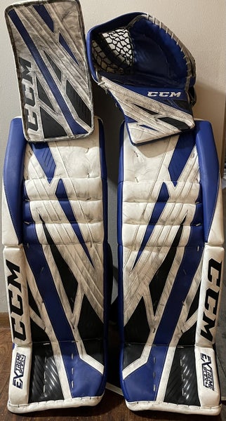 White Senior 34" Regular Extreme Flex 4 Goalie Full Set