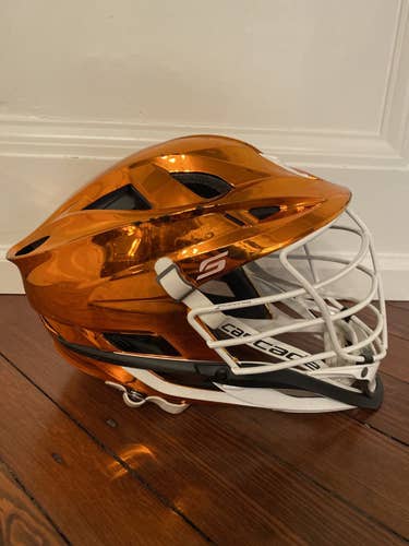 Orange Used Cascade S Helmet (White Facemask)