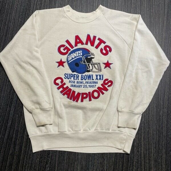 Vintage 80s Giants Super Bowl 1987 T-Shirt M NFC Football