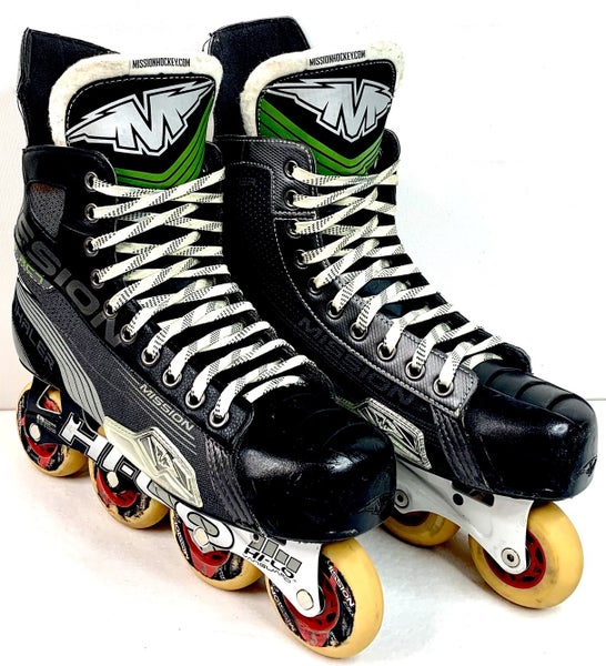 MISSION Inhaler AC7 Senior Inline Hockey Skates Size 10E (Men US Shoe 11.5)