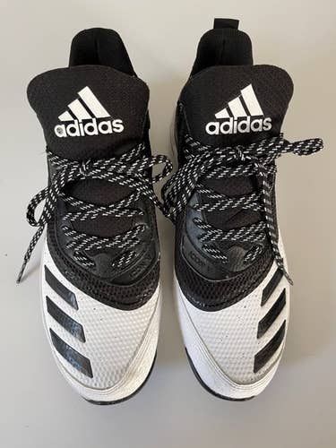 Adidas Baseball Icon V Turf Shoes - Men's Size 10.5 - White - Like new!