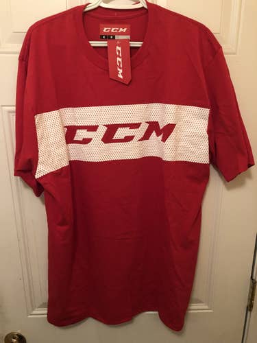 Red Adult Men's New XL CCM Shirts