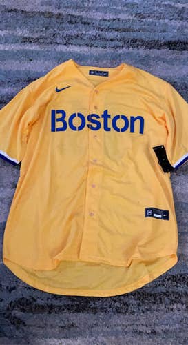 Yellow Adult Medium Nike Jersey