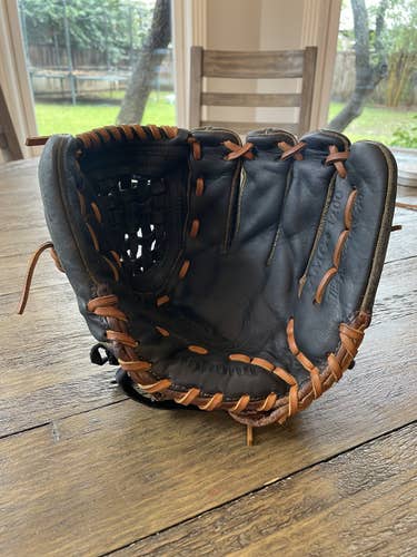 Black High School/College Infield 12" AMG 1200 Baseball Glove